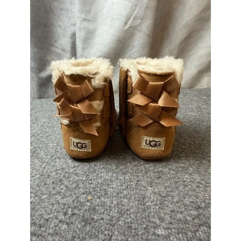 Children Unisex Boots UGG Kids Baby Bailey Bow US 04/06